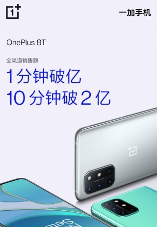 OnePlus 8T триумфально дебютировал в продаже