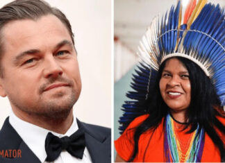 Леонардо Ди Каприо наградил бразильскую министершу по делам коренных народов