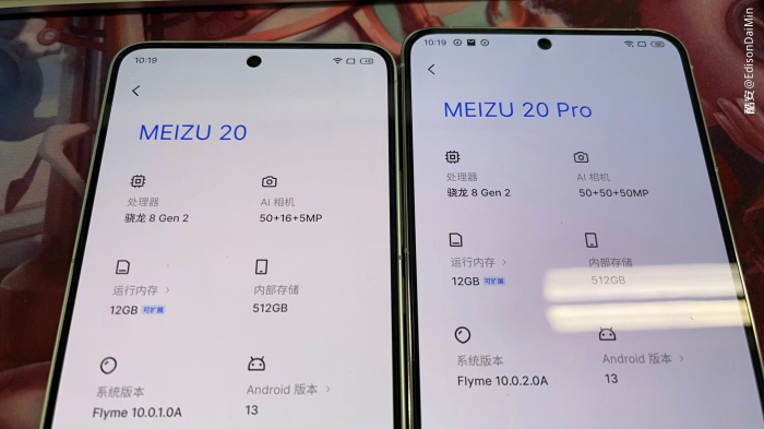 Meizu 20 и Meizu 20 Pro: яркие изображения и мелкие детали различий