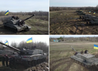 Министерство обороны впервые показало на видео британские танки Challenger 2 в Украине