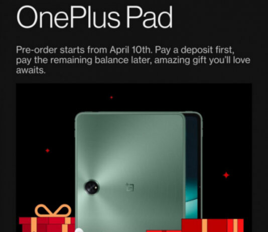 OnePlus Pad: стала известна дата начала предзаказов, обещают подарки