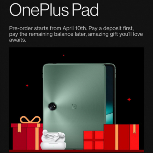 OnePlus Pad: объявлена ​​дата начала предзаказов, обещаны подарки