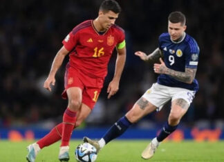 Шотландия на своем поле победила сборную Испании