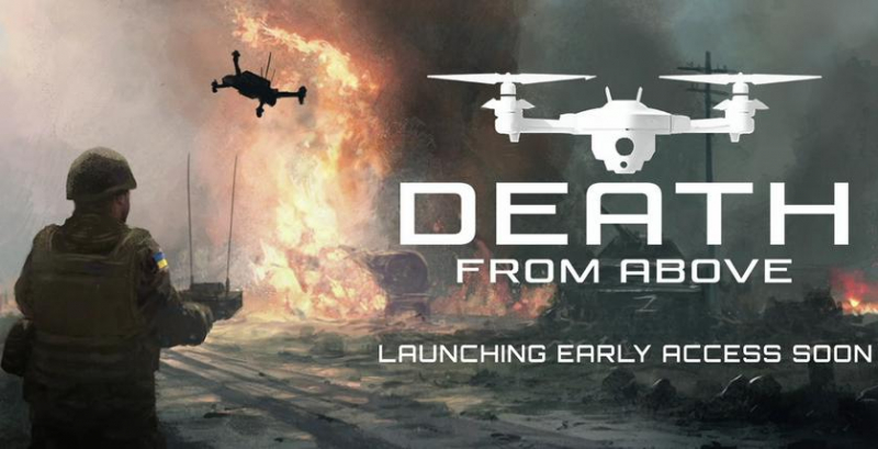 Украинский дрон против армии оккупантов: на Kickstarter стартовала кампания по сбору средств на «Смерть сверху». Значительная часть прибыли от выпущенной игры пойдет на поддержку Украины