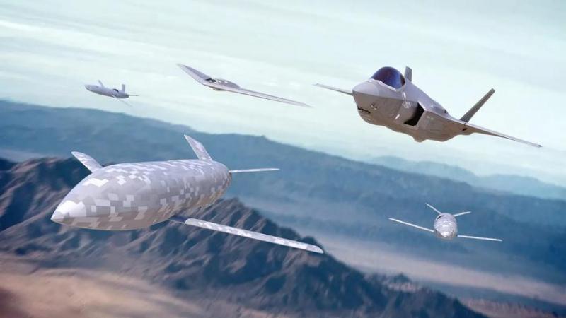 ВВС США хотят объединить 1000 беспилотников с сотнями истребителей шестого поколения и F-35 Lightning II