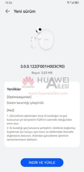 Huawei FreeBuds 5 получили первое обновление программного обеспечения