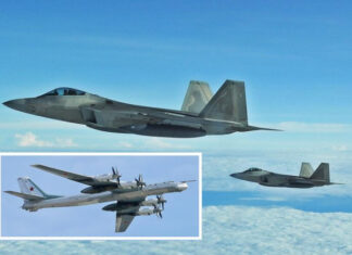Истребители пятого поколения F-22 перехватили два российских ядерных бомбардировщика Ту-95 возле Аляски