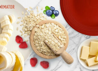 Полезный завтрак: овсянка с фруктами и сыром