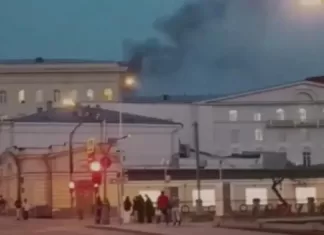 Пожар в Минобороны россии – 5 апреля в центре москвы загорелось здание российского ведомства