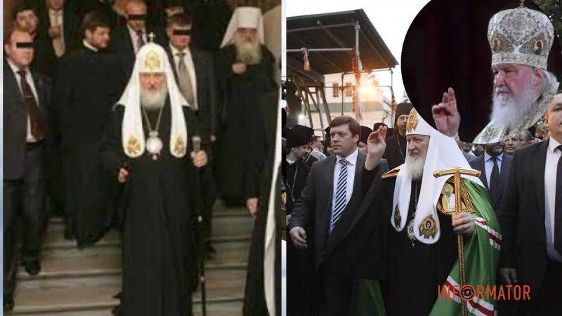 Патриарх Кирилл пришел в храм на Пасху плотным кольцом с 10 охранниками - видео