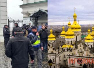 Сторонники УПЦ МП пытались препятствовать работе комиссии Минкульта в Киево-Печерской Лавре: видео