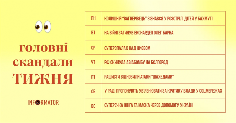 Супервспышка над Киевом, признания осужденных ЧВК «Вагнера» и авиаудар РФ по Белгороду: главное за неделю