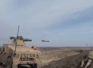 Украинские военные показали редкое видео применения противотанкового ракетного комплекса TOW-2B в районе Бахмута