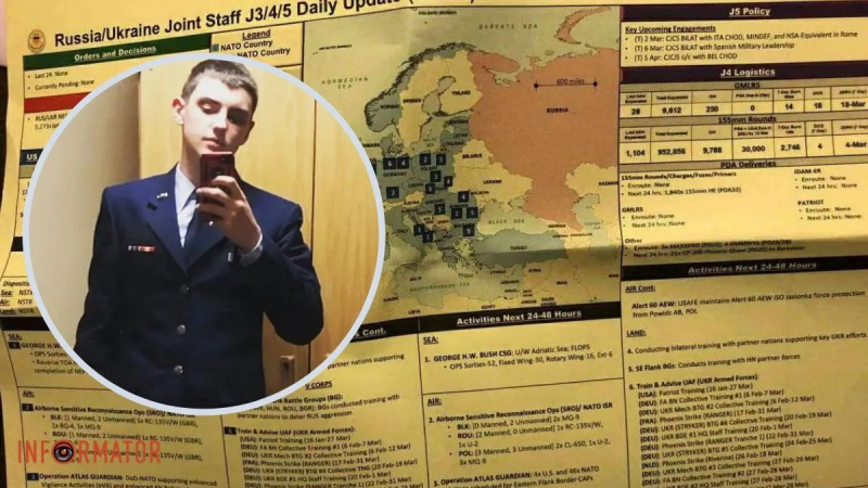 В США нашли и арестовали лидера чата, где слили документы Пентагона о войне на Украине