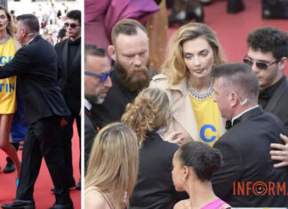 F@ck you Putin: супермодель Алина Байкова устроила протест на Каннском кинофестивале