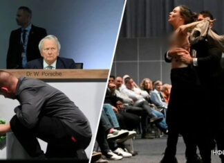 Грязные деньги. В Берлине сорвали встречу руководителей Volkswagen, в одного даже швырнули торт