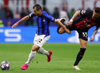 Интер уверенно победил Милан в поединке 1/2 финала Лиги чемпионов