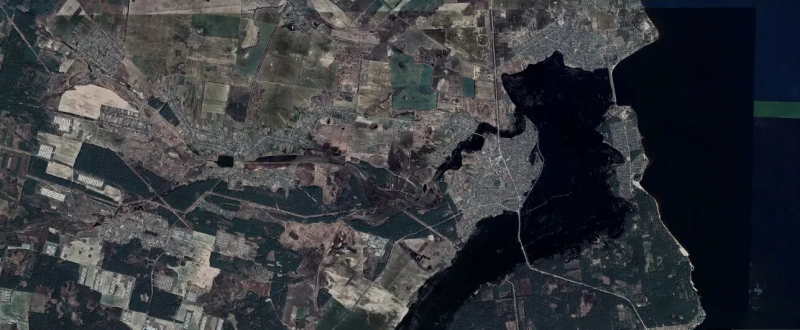 Як виглядали українські міста до і після російського вторгнення - Google фото
