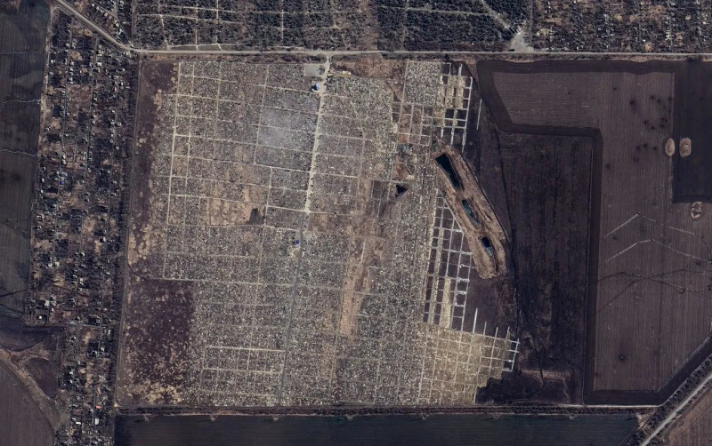 Как выглядели украинские города до и после российского вторжения - Google фото