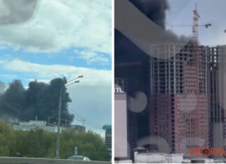 Москва снова в огне: масштабный пожар произошел в жилом массиве недалеко от металлобазы