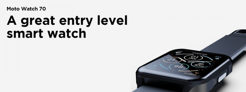 Motorola анонсирует смарт-часы Moto Watch 70 с защитой IP67 и датчиком температуры