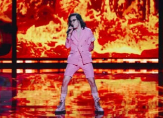 Певец из Румынии выкрикнул антивоенный лозунг со сцены Евровидения-2023