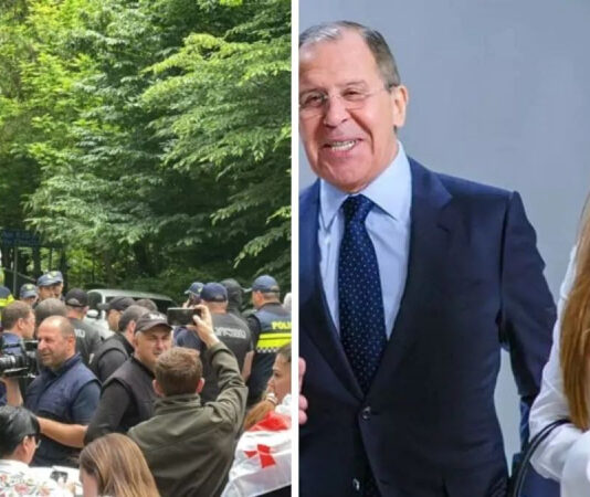 После возобновления авиасообщения в Грузию прилетела дочь Лаврова, там начались протесты. Видео