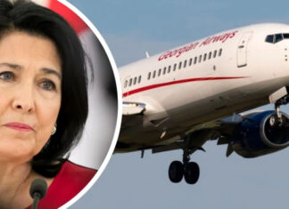 Президент Грузии призвала бойкотировать Georgian Airways и заявила, что родственники Лаврова покинули страну