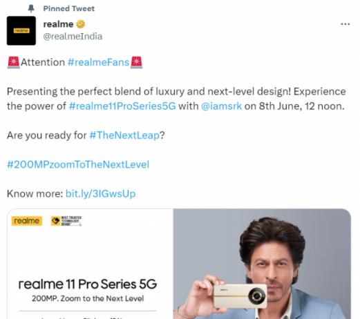 Realme 11 Pro/Pro+: объявлена официальная дата презентации глобальной версии