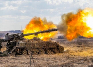 Украинская артиллерия уничтожила российский самоходный миномёт особой мощности 2С4 «Тюльпан» калибра 240 мм
