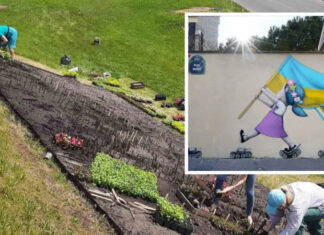 В Киеве появится цветник Девочка, которая шагает к победе: как выглядит, где любоваться