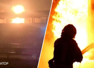 В Краснодарском крае России загорелся нефтеперерабатывающий завод, говорят об атаке беспилотников: видео