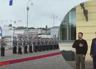В офисе президента показали, как Зеленского встретили в Финляндии