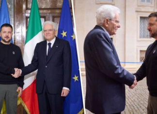 Визит в Рим: Зеленский показал, как его встретил президент Италии — видео