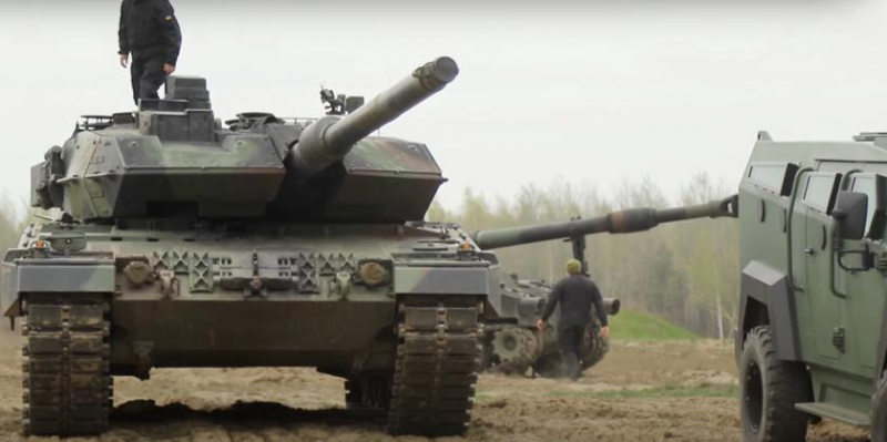 ВСУ впервые показали немецкие танки Leopard 2A6 (видео)