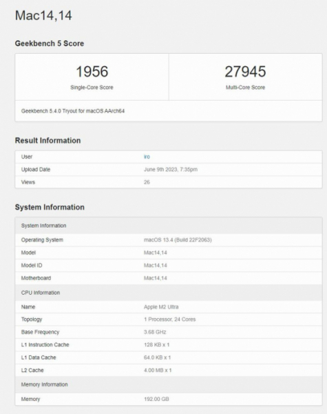 Apple M2 Ultra протестирован на Geekbench, стоит ли Intel и AMD нервничать?