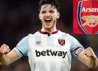 Деклан Райс перешел из Вест Хема в Арсенал за 105 миллионов фунтов