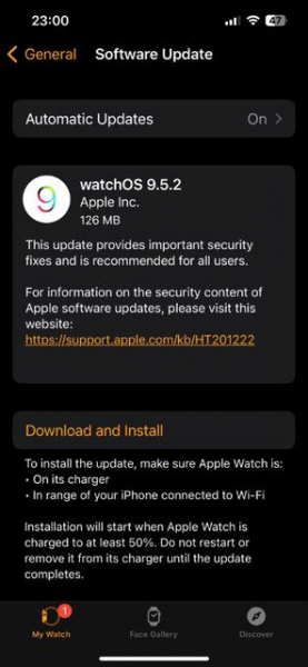 Исправление: Apple Watch начали получать обновление watchOS 9.5.2