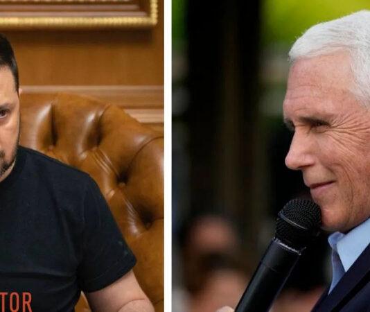 Кандидат в президенты США от республиканцев Майк Пенс приехал в Украину и встретился с Зеленским