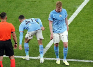 Лига чемпионов. Финал. Манчестер Сити уже лишился де Брейне. Счет первого тайма 0 — 0