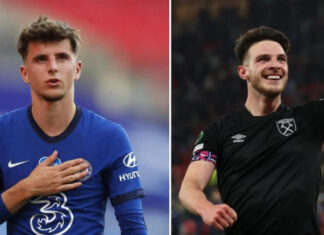 Мейсон Маунт и Деклан Райс близки к Манчестер Юнайтед