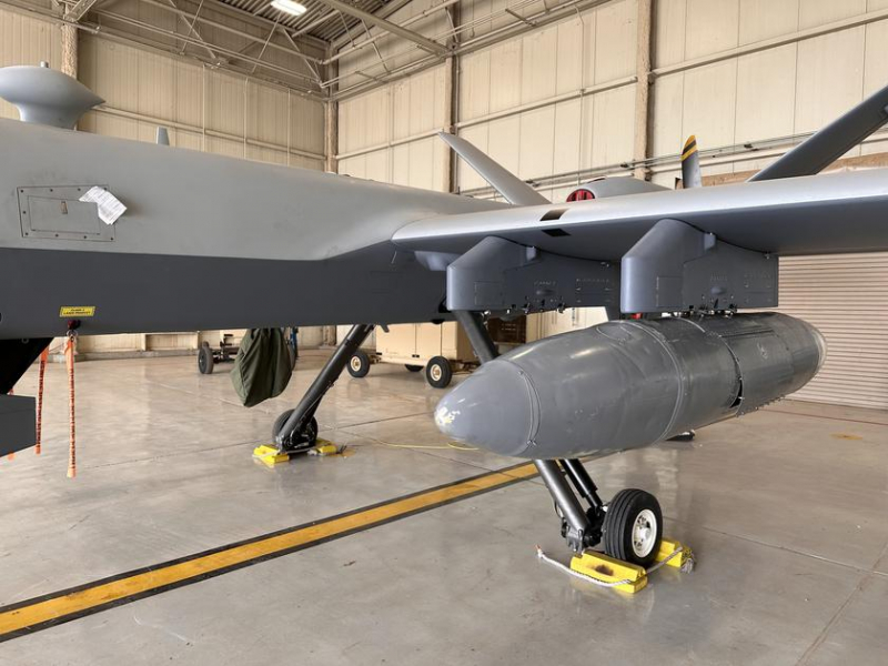 MQ-9 Reaper впервые в истории приземлился на грунтовой дороге, продемонстрировав свою способность перевозить жизненно важные грузы