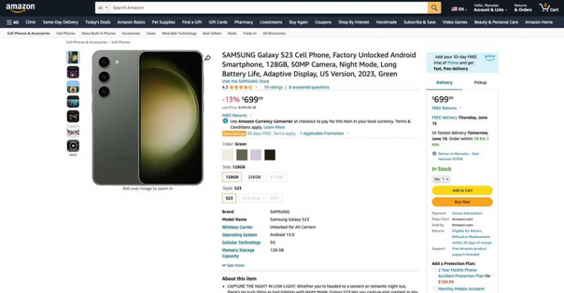Сегодняшняя сделка: Samsung Galaxy S23 со скидкой 100 долларов на Amazon