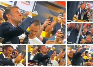 Президент Франции Макрон выпил пива и попал в политический скандал