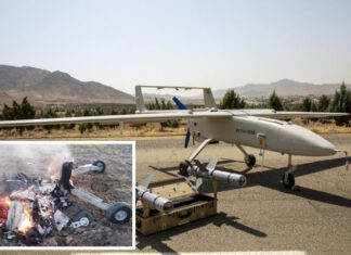 Россияне в Крыму сбили собственный ударный беспилотник Mohajer-6, выдавая его за украинский дрон