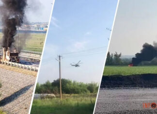 Российская армия пыталась бить по Вагнеру с вертолетов, но птицу сбили — видео