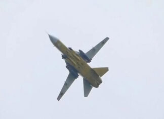 Украинский штурмовик Су-24М с ракетами Storm Shadow появился на видео