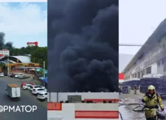 В Ростове-на-Дону горит завод Ростсельмаш — видео