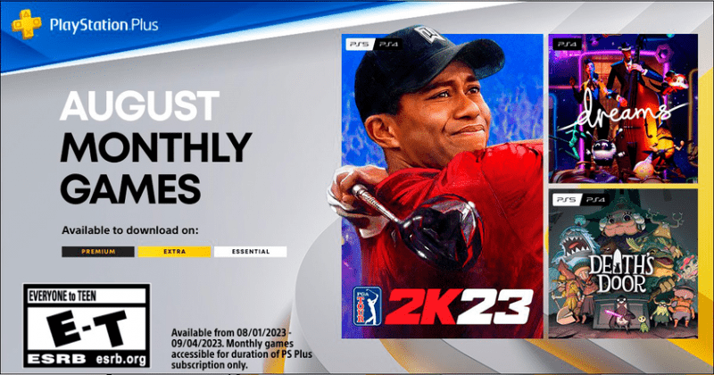 Неплохо: подписчики PlayStation Plus получат PGA Tour 2K23, Dreams и Death's Door в августе