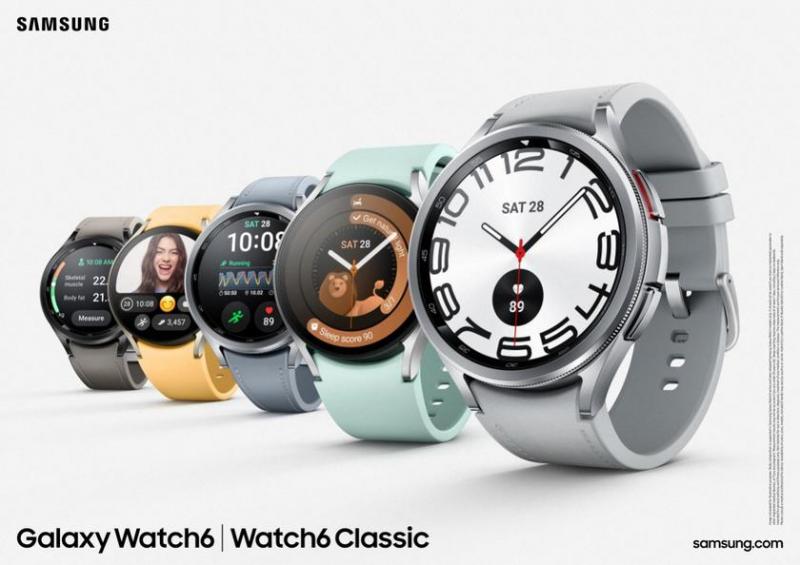 Samsung Galaxy Watch 6 — дисплей Super AMOLED, сапфировое стекло, Exynos W930 и Wear OS 4 с часами One UI 6 по цене от 300 долларов